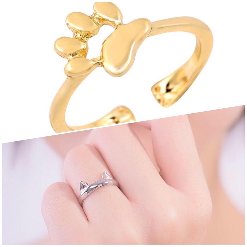 🐈 🐾 animal lovers!! 2 rings for the price of ☝️